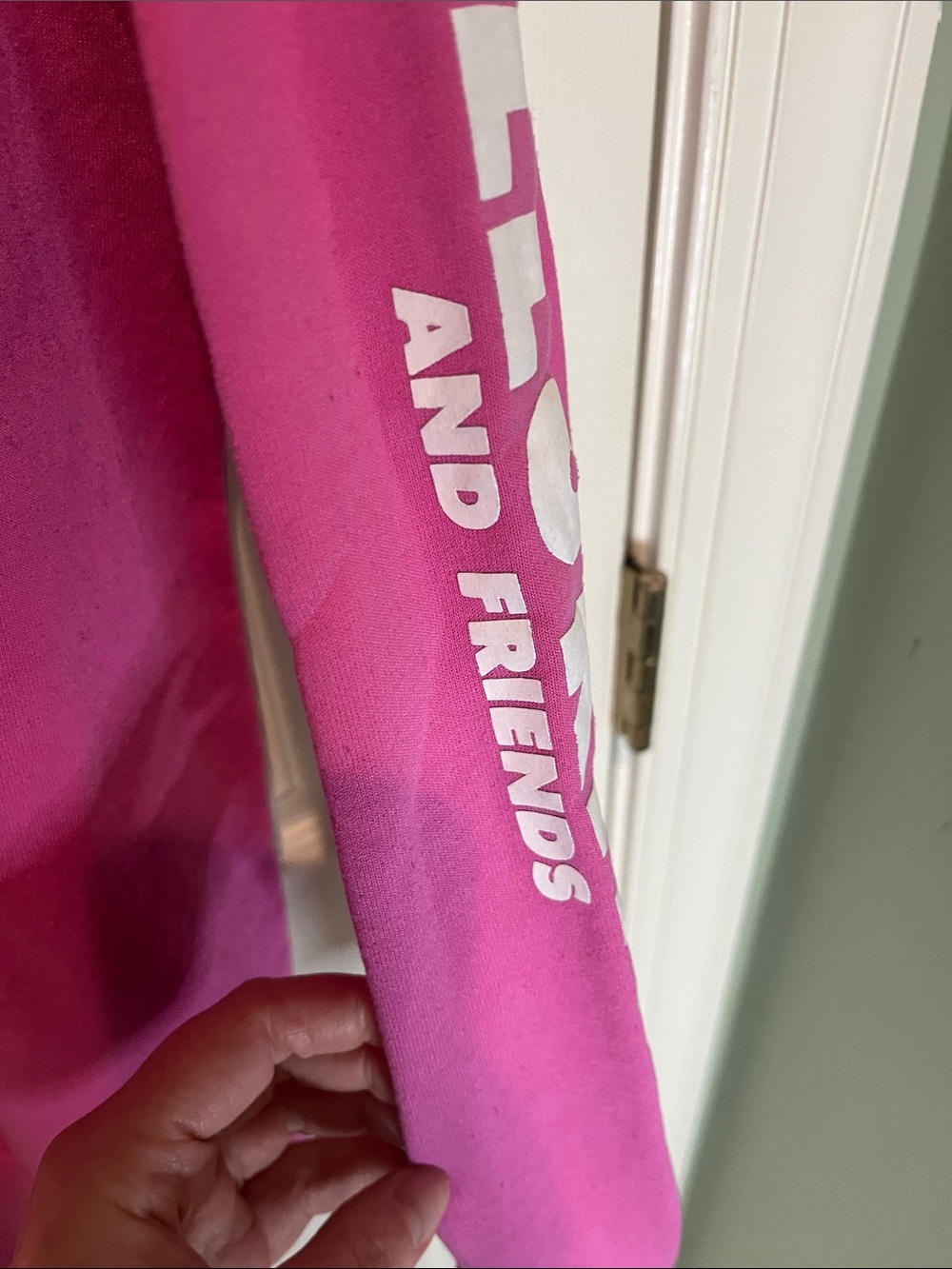 Hello Kitty Pink Graphic Sweatshirt with Rainbow Characters - Picture 4 of 5
